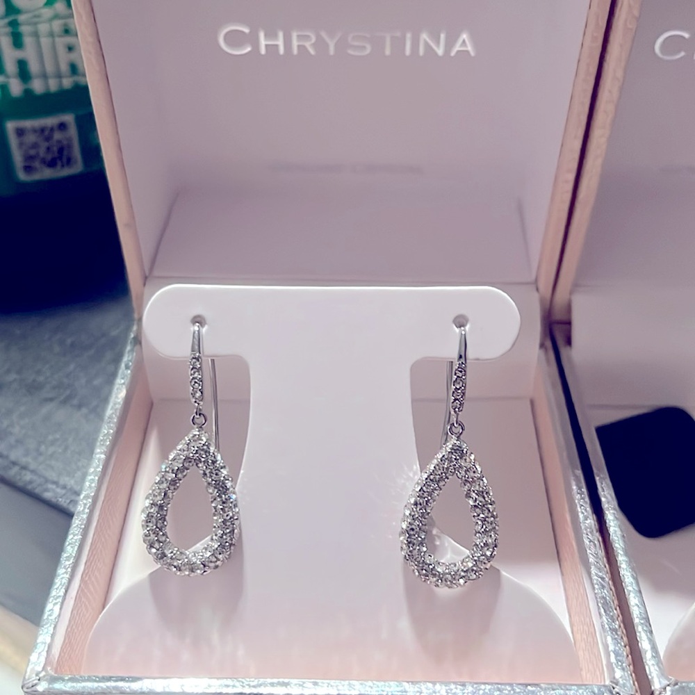 Christina genuine Chrystal earrings